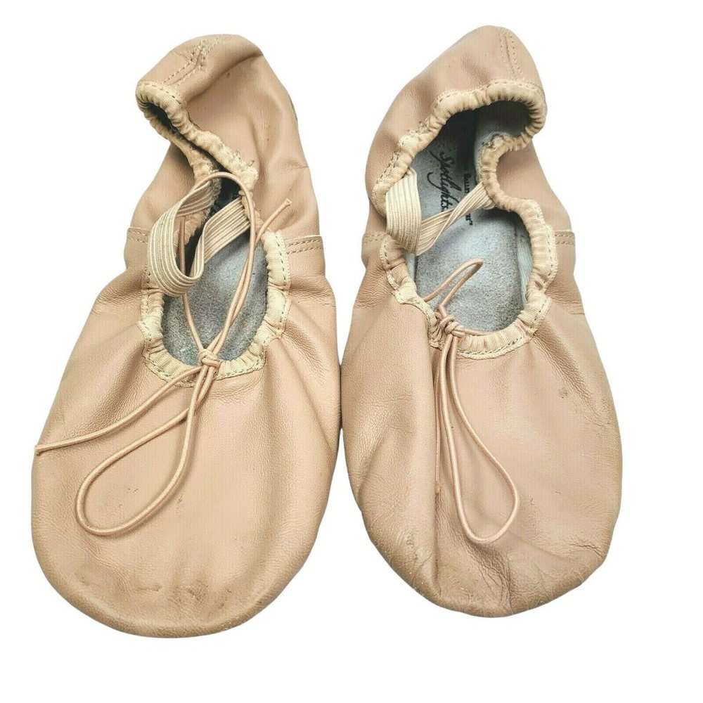 Ballet Shoes size 3 Girls Pink Tan Leather ABT American Ballet Theatre Dance